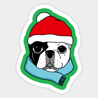 CHRISTMAS FRENCH BULLDOG 2 Sticker